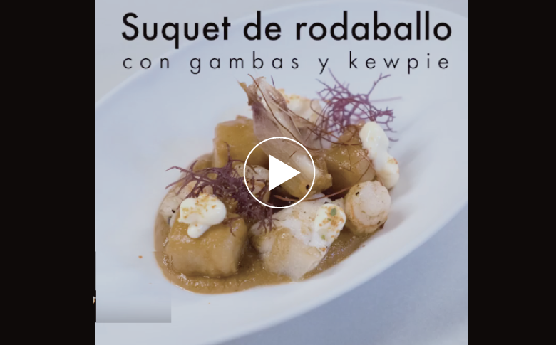 Hoy os mostraremos un plato tradicional de Catalunya, Suquet. La interpretación de Hideki Matsuhisa, es con la salsa kewpie para este plato marinero de la región.